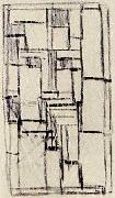 Theo van Doesburg Compositie voor glas in lood painting